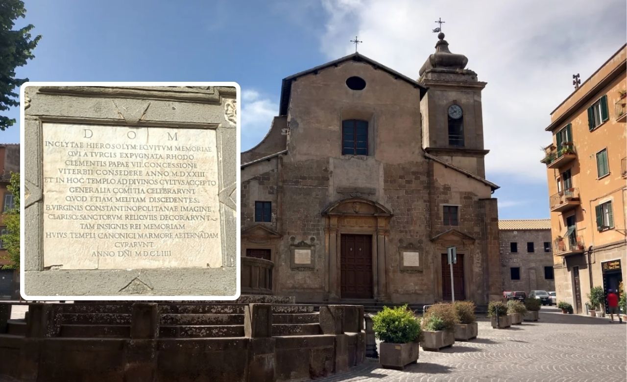 Chiesa di San Faustino, dettaglio lapide