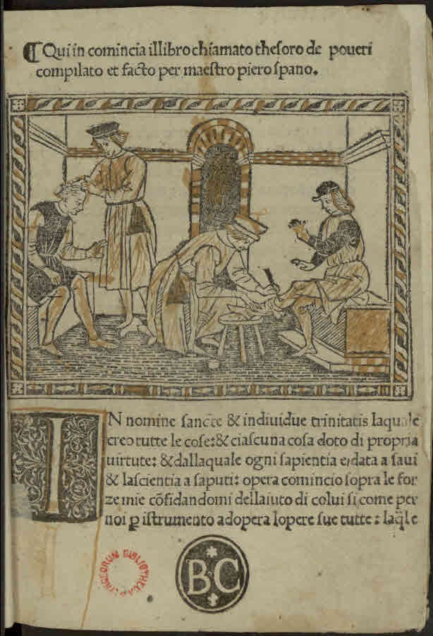 Thesaurus pauperum, testo di medicina attribuito a Pietro Ispano (Giovanni XXI)