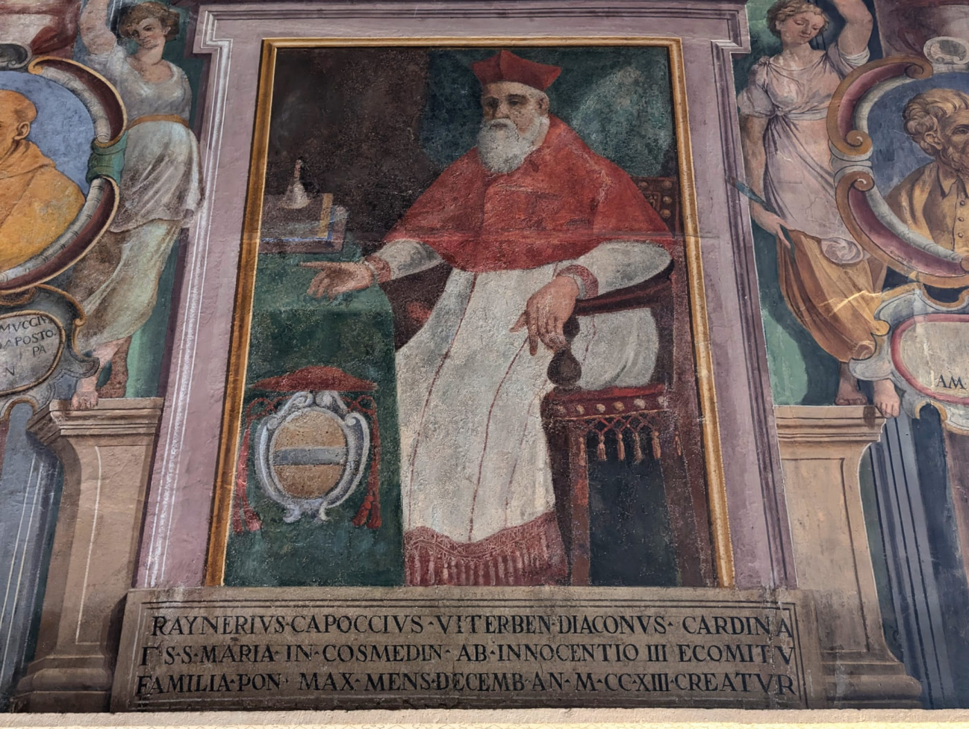 raniero capocci dipinto sala regia viterbo palazzo dei priori